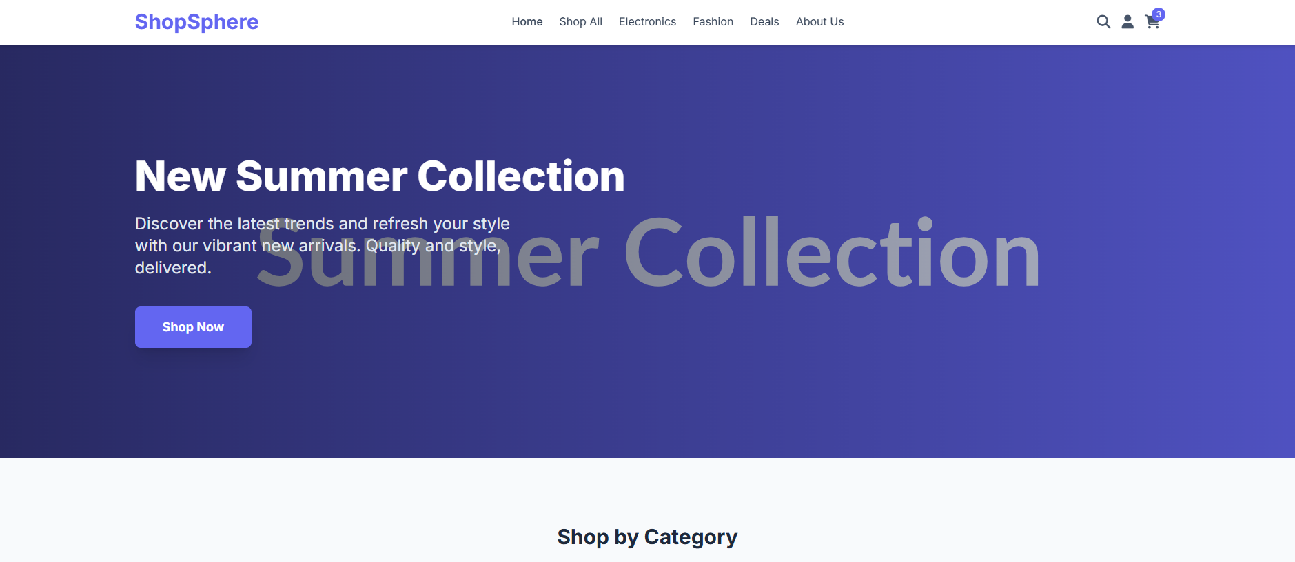 E-commerce Platform Screenshot