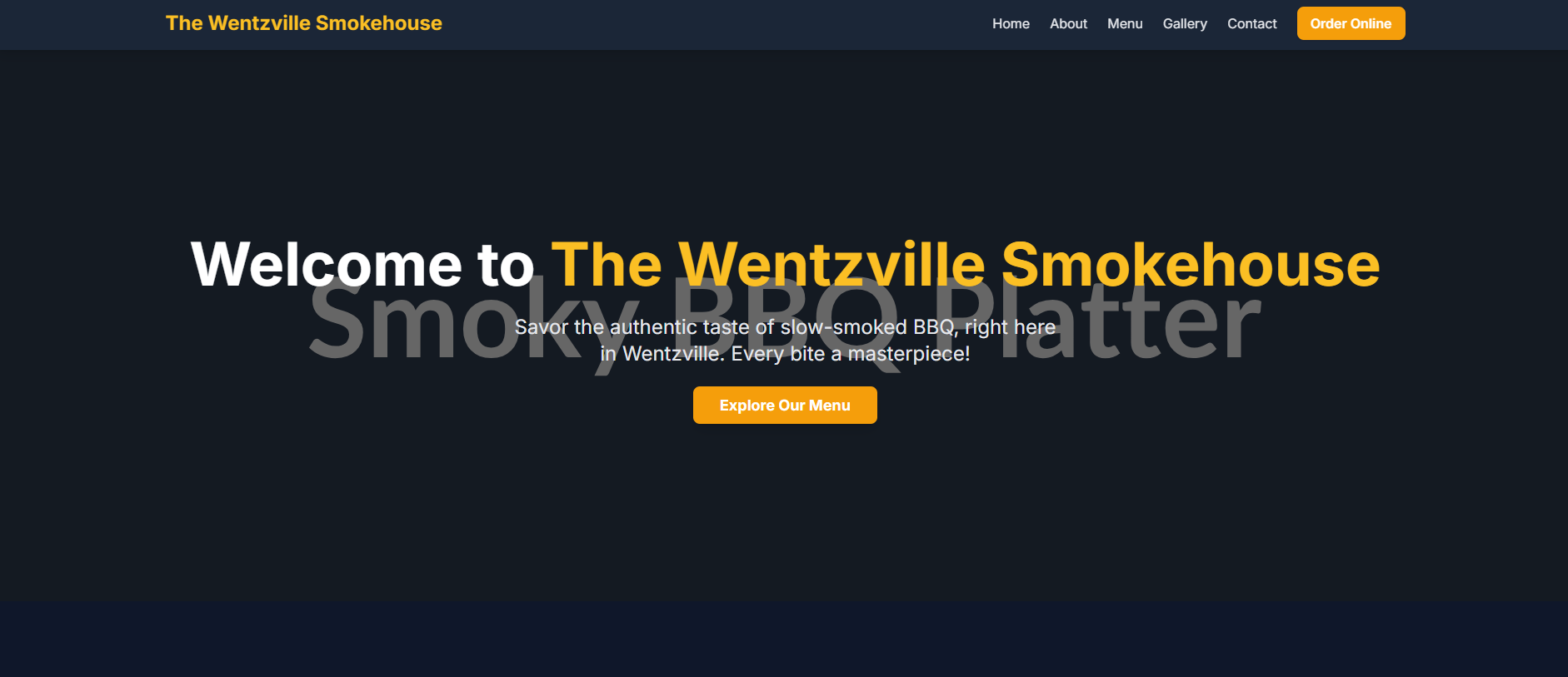 Small Business Site Screenshot